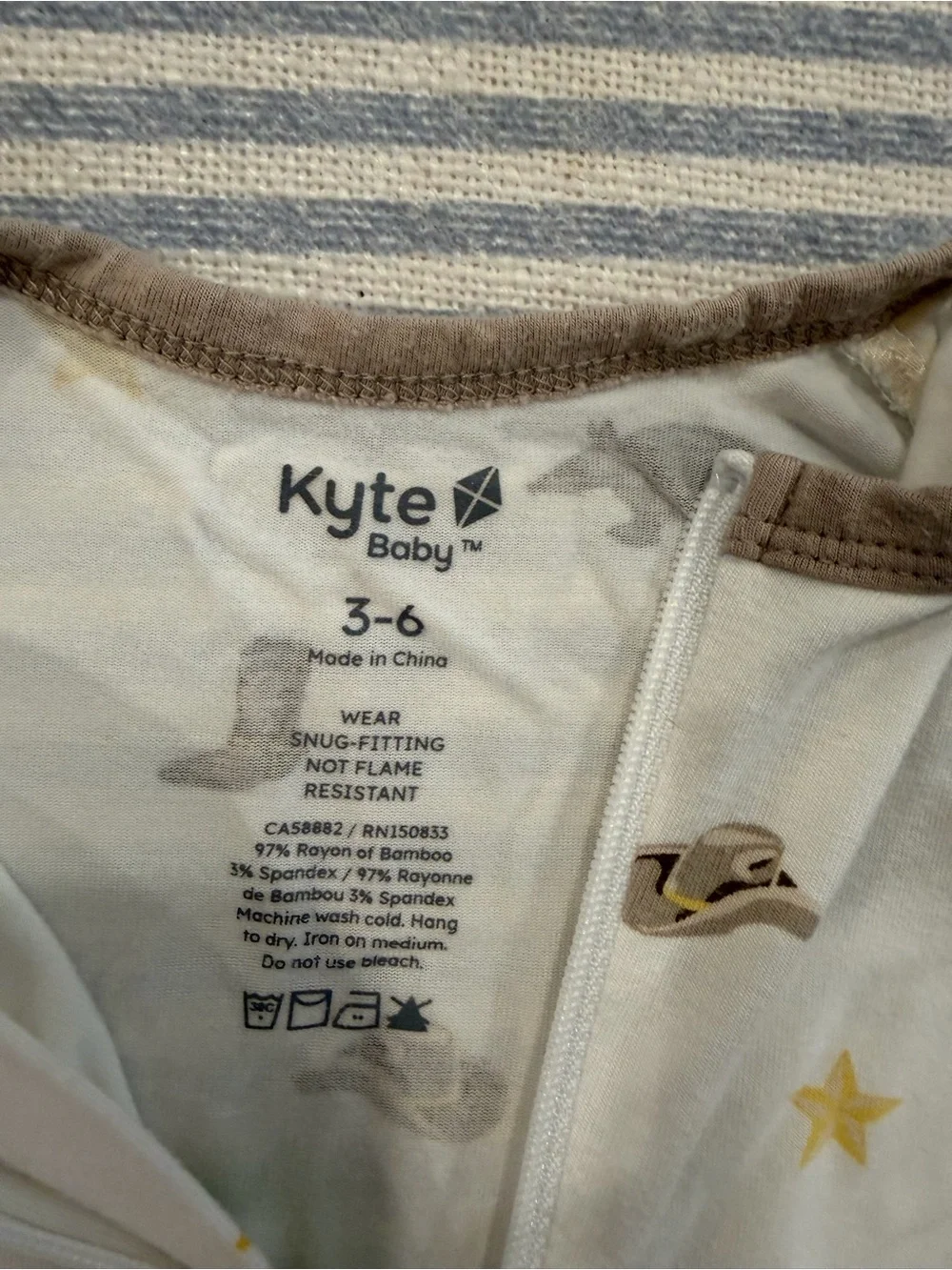 Kyte Baby, Cactus & Animals Zip Front PJs, Size 3-6 months